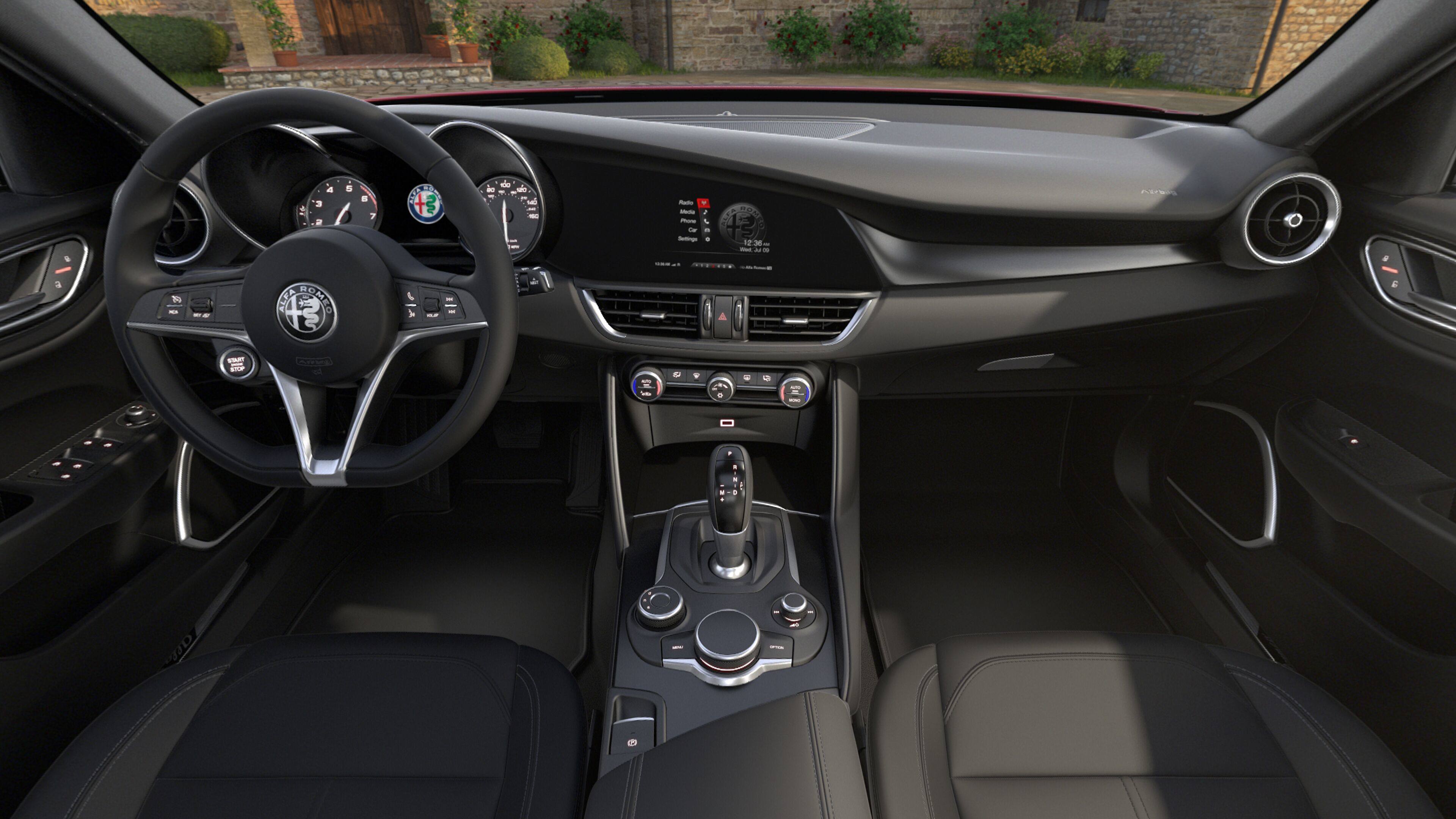 2019 Alfa Romeo Giulia RWD Black Interior